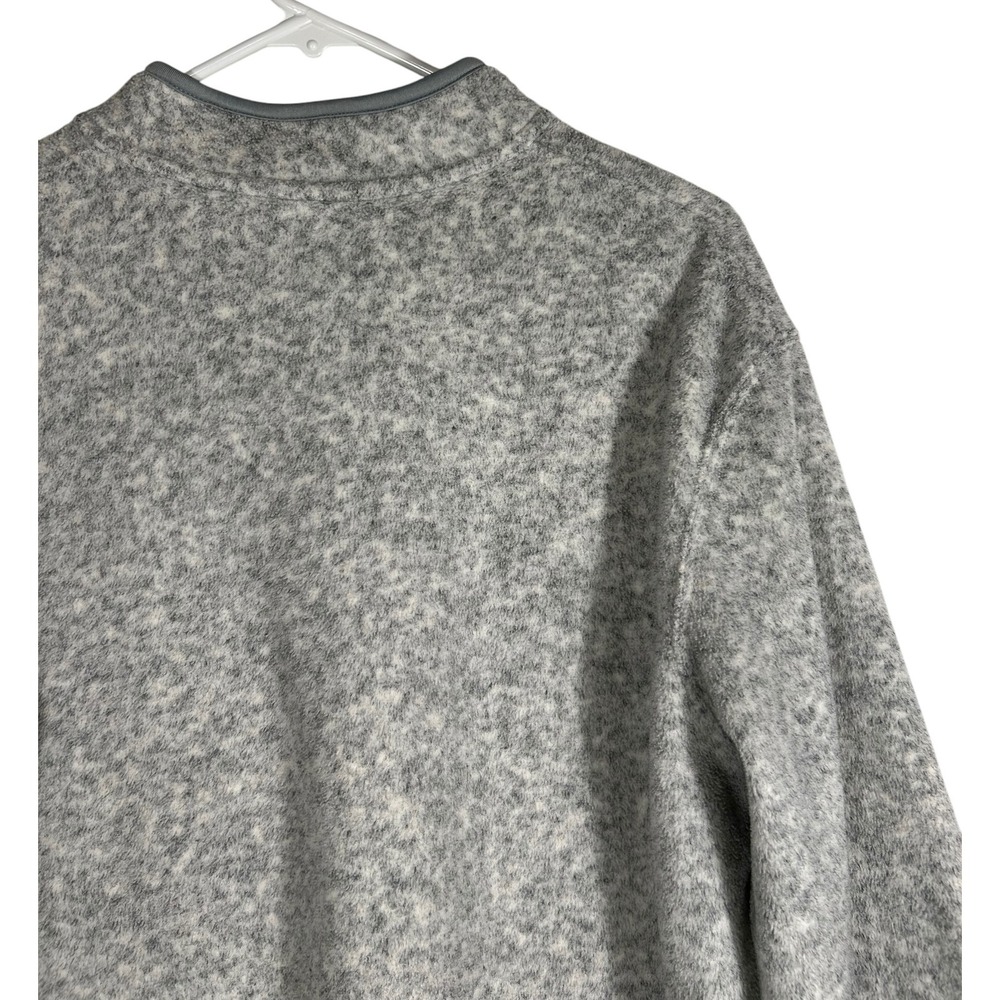 Catalina Womens Quarter Zip Fleece Pullover Tusk Gray Marled Size‎ Large L 12-14 - Picture 4 of 8